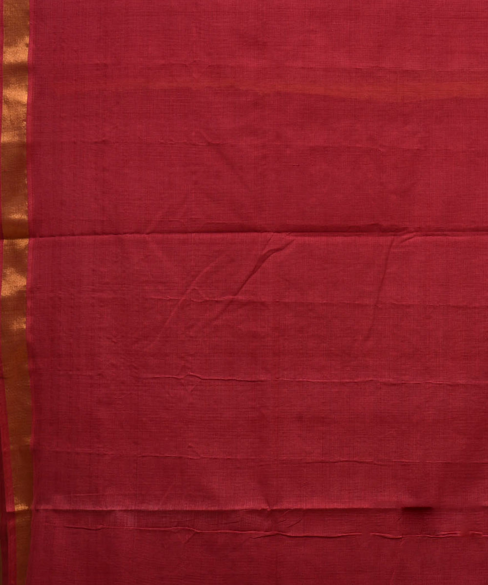 Red cotton handloom uppada saree