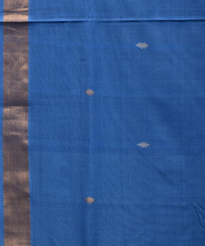 Sky blue cotton handwoven uppada saree