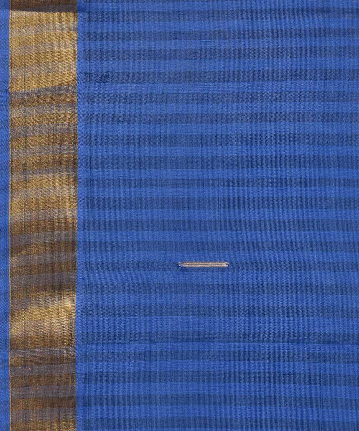 Indigo blue cotton handwoven uppada saree