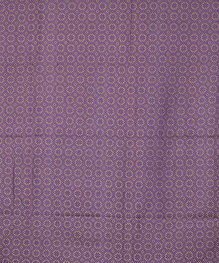 Violet handwoven cotton double bed cover