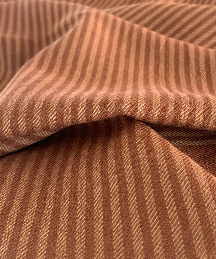 Brown handwoven wool scarf