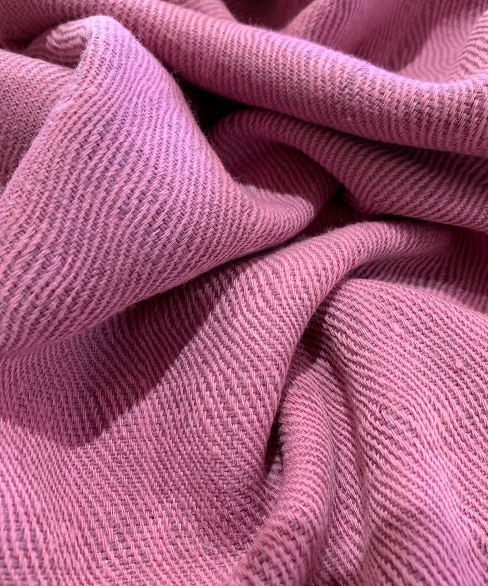 Onion pink handwoven wool shawl
