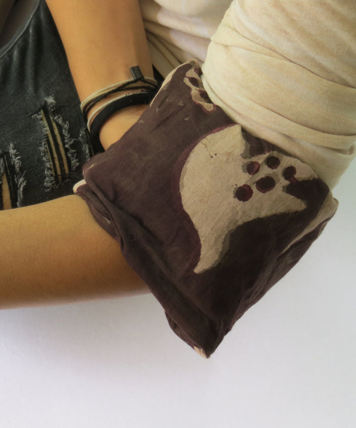 Dark grey handcrafted canvas cloth heat pad(Big)