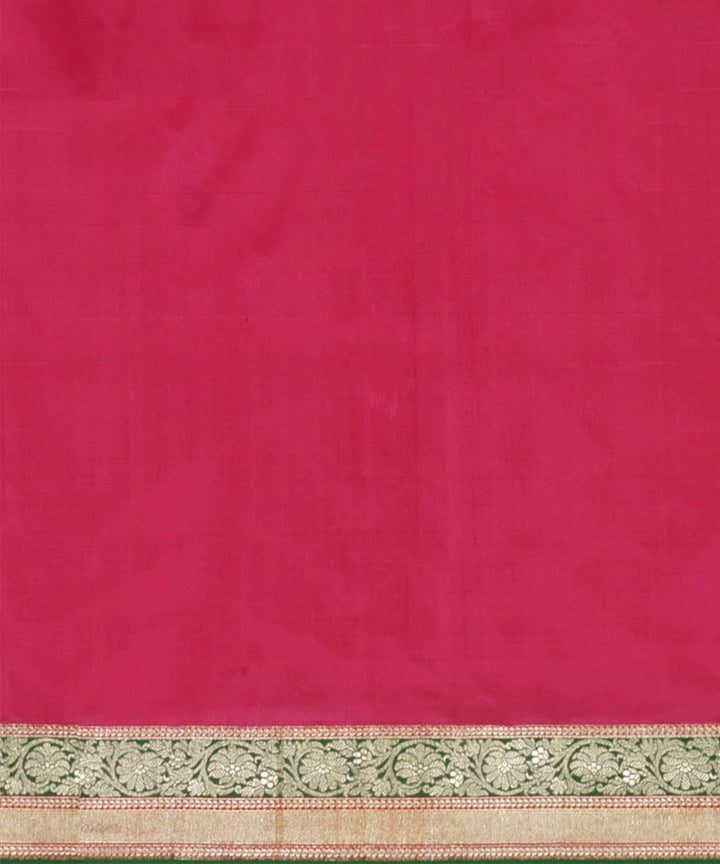 Maroon handloom banarasi silk saree