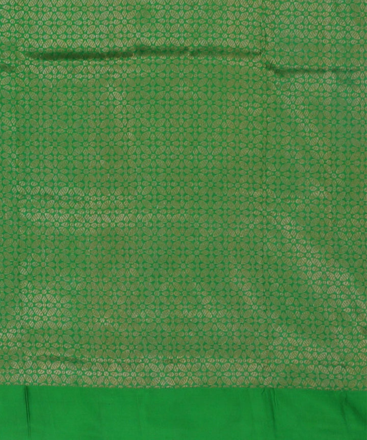 Mustard green handloom banarasi silk saree