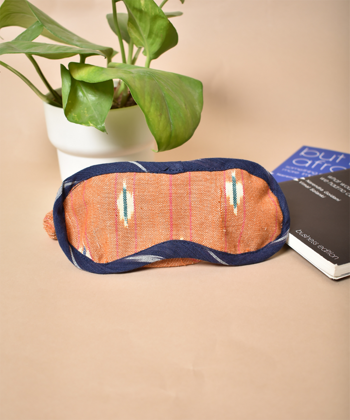 Brown handcrafted cotton eye mask
