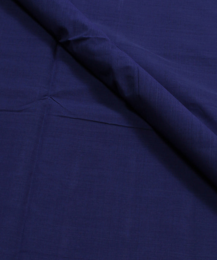 0.45m Navy Blue Mangalagiri Handloom Cotton Fabric