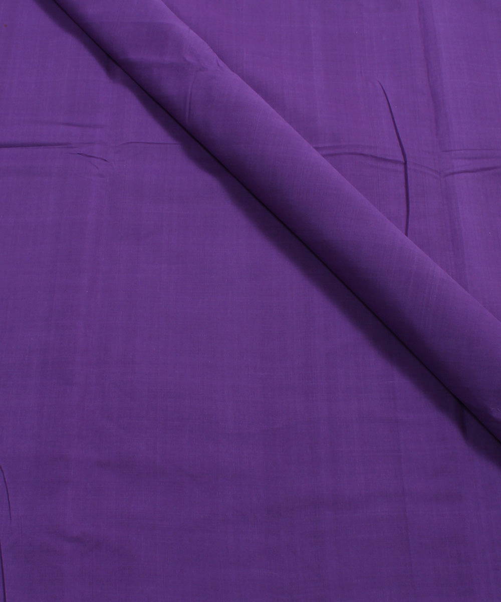 Lavender Mangalagiri Handloom Cotton Fabric