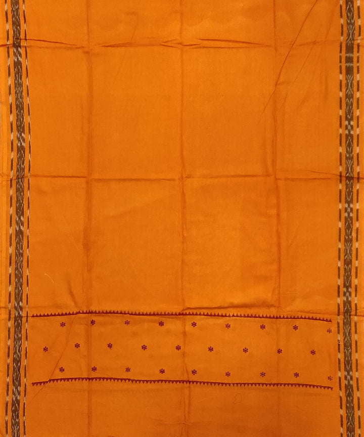 3pc Maroon yellow handwoven sambalpuri dress material