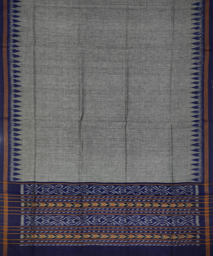 3pc Navy blue grey hand woven cotton sambalpuri ikat dress material
