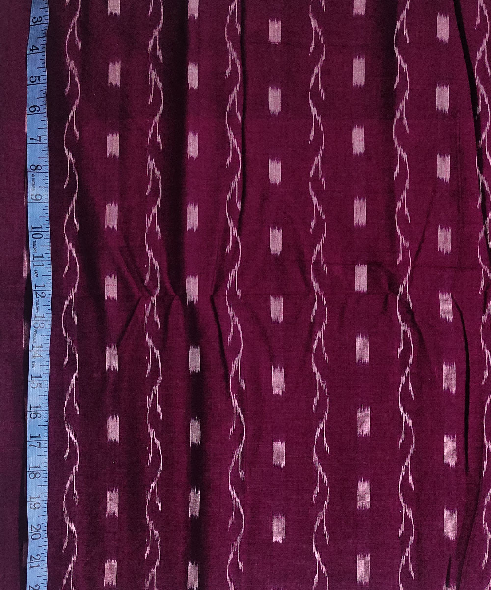 Lavender pink handwoven cotton sambalpuri ikat kurta material(2.5m per qty)