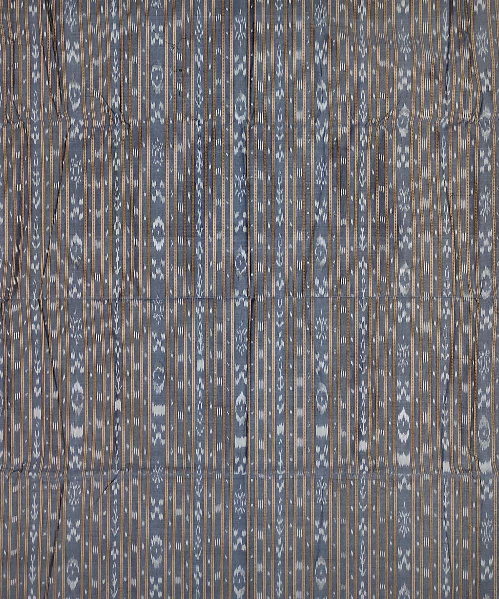 2.5m Grey handloom cotton nuapatna kurta material