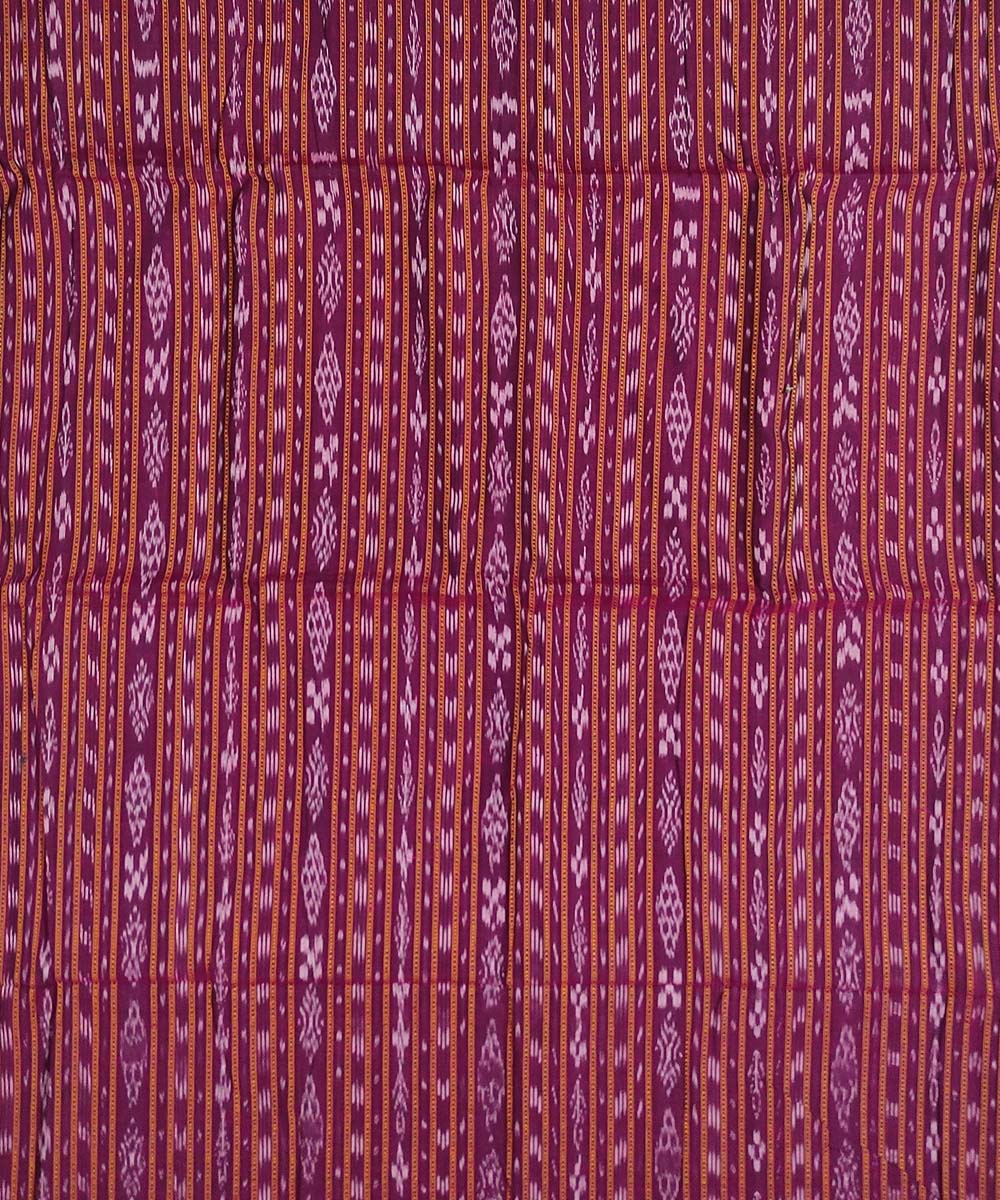 2.5m Magenta handloom cotton nuapatna kurta material