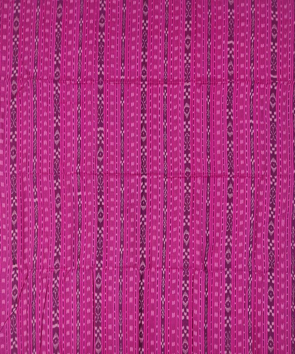 2.5m Pink handloom cotton nuapatna kurta material