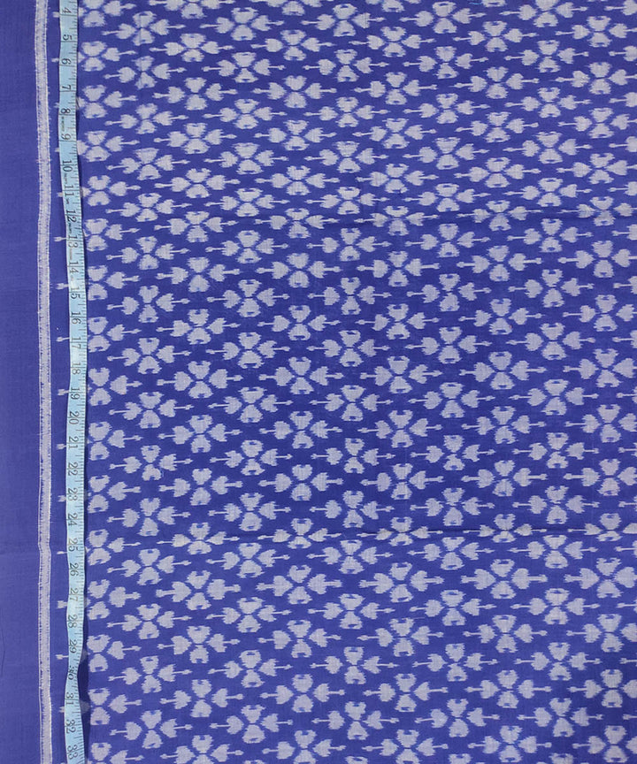 2.5m Blue handwoven cotton sambalpuri ikat kurta material