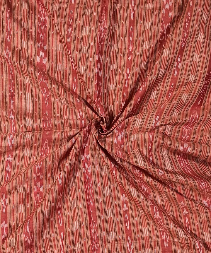2.5m Brown hand woven cotton nuapatna kurta material