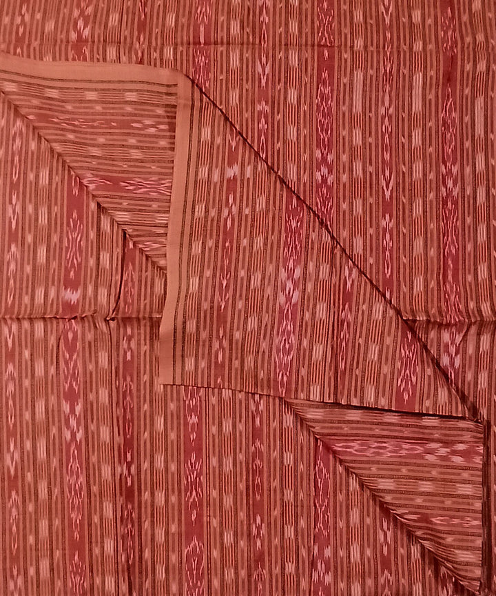 2.5m Brown hand woven cotton nuapatna kurta material
