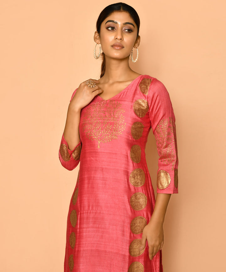 Ruby handloom cotton silk kurta