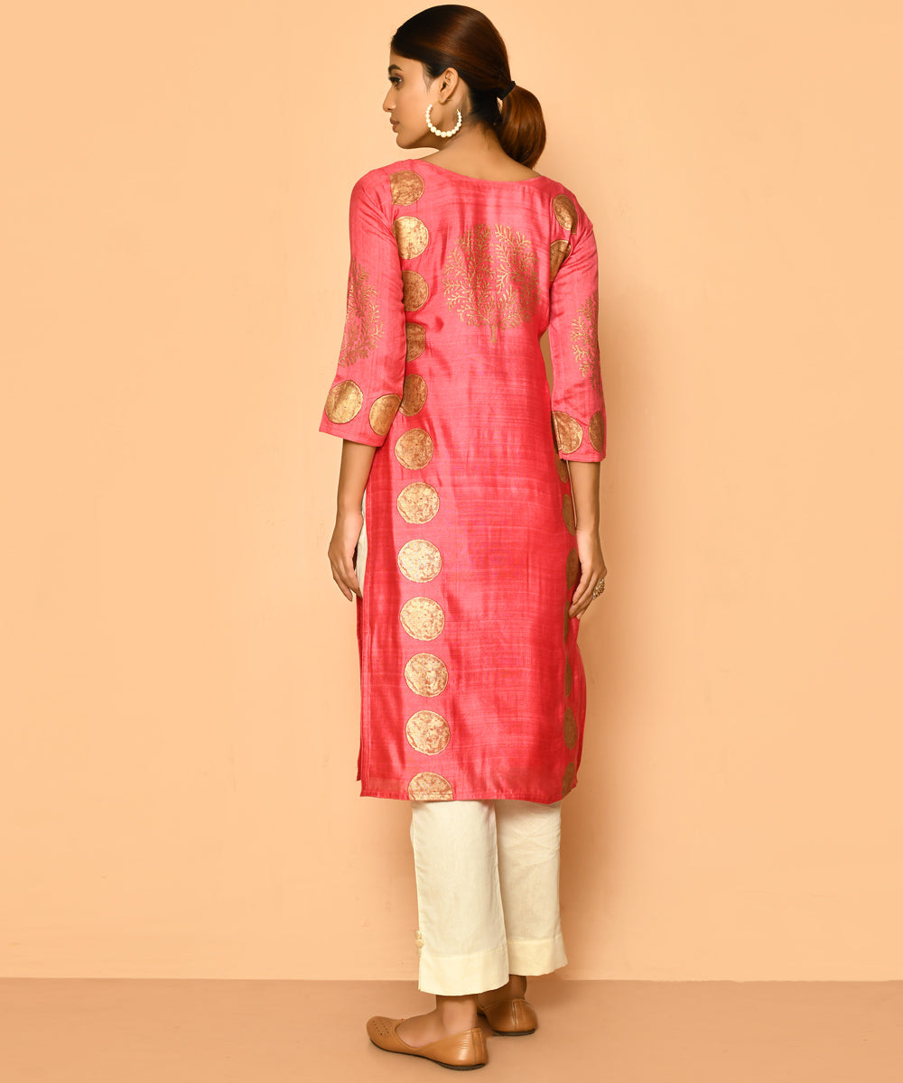 Ruby handloom cotton silk kurta