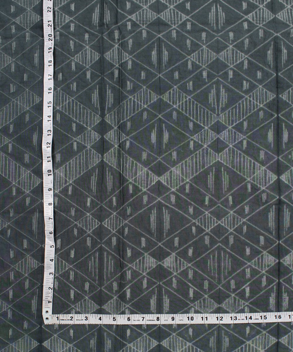 2.5m Grey tie dye cotton silk shibori kurta material