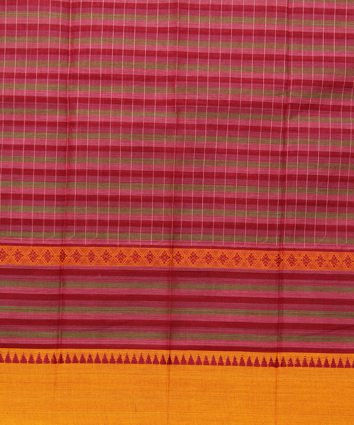 Multicolor handloom narayanpet cotton sari