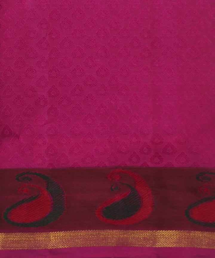 Kanchi Handwoven Pink Silk Saree