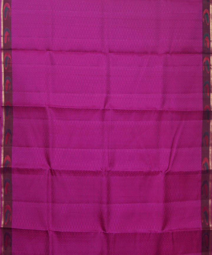 Kanchi Handwoven Pink Silk Saree