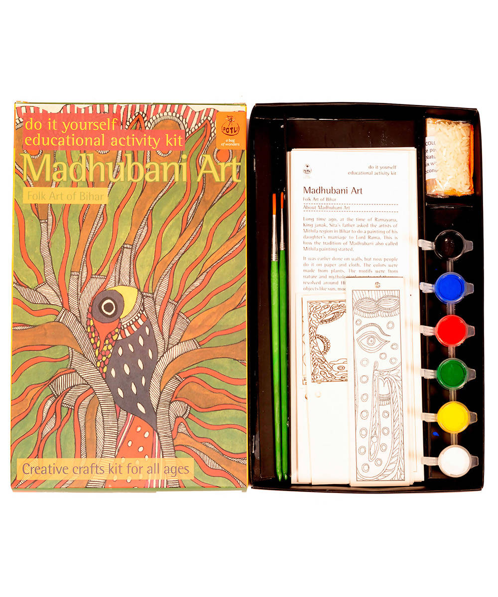 Handmade DIY Educational Colouring Kit Madhubani Painting of Bihar