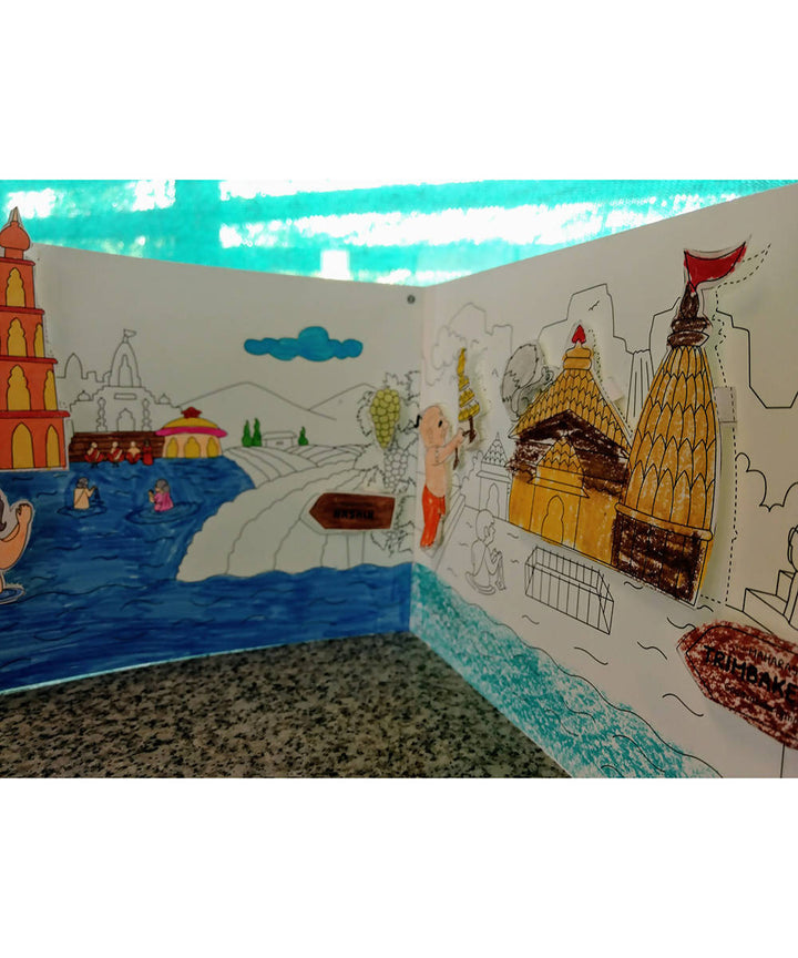 Colouring Kit Learning Activity about Rivers Of India (Godavari)
