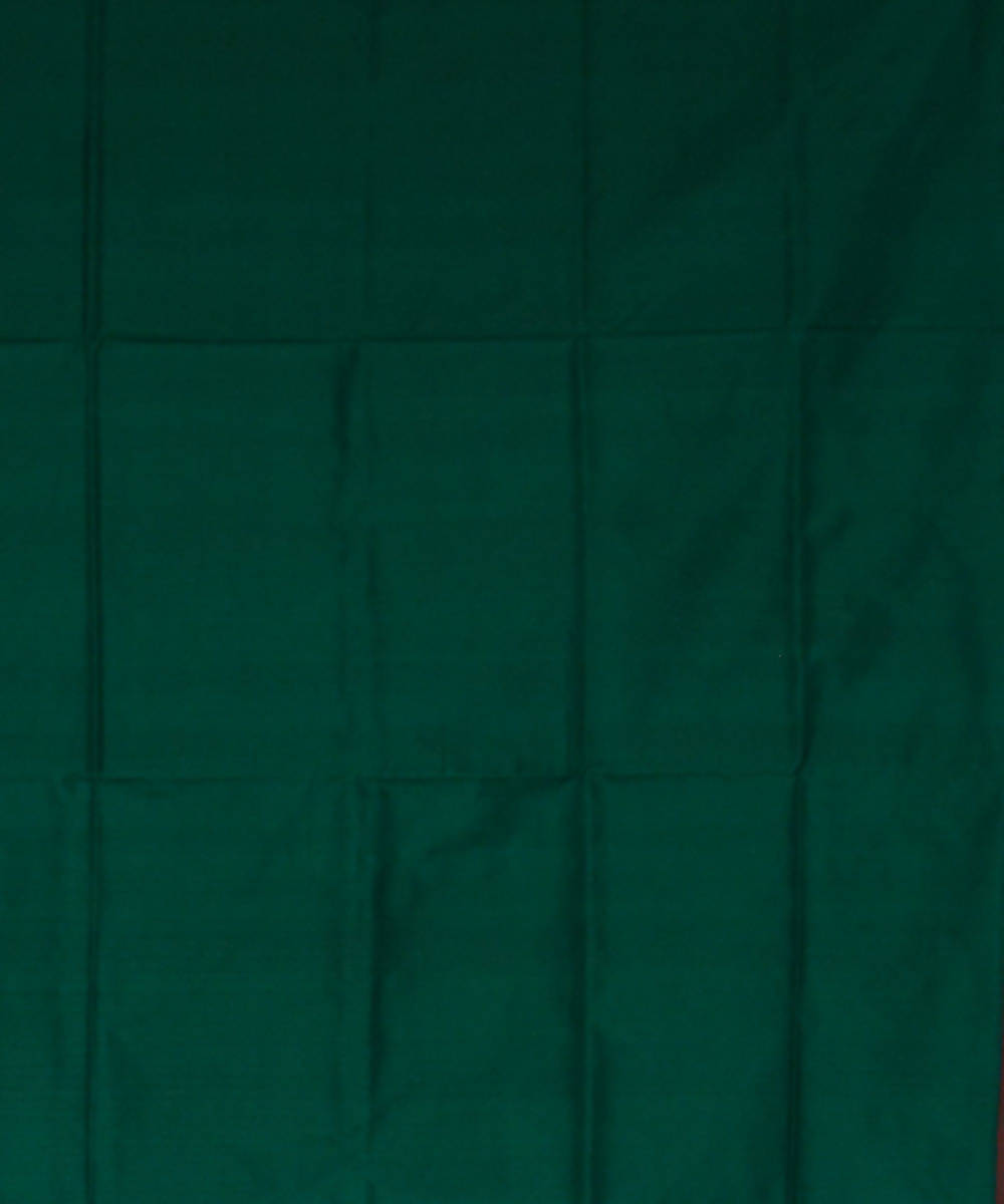 Maroon green handwoven silk ikat sambalpuri saree