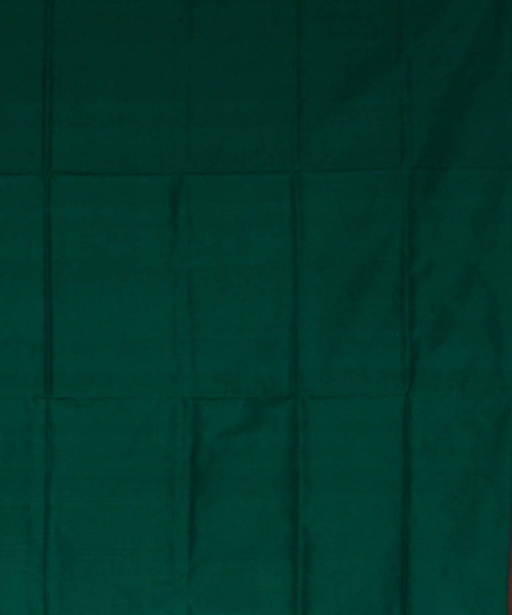 Maroon green handwoven silk ikat sambalpuri saree