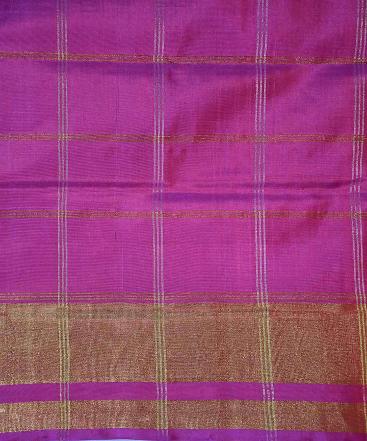 Sky blue pink handwoven patola silk saree