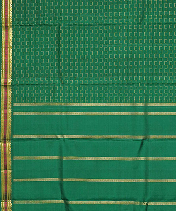 Dark Green Handloom Kancheepuram Silk Saree