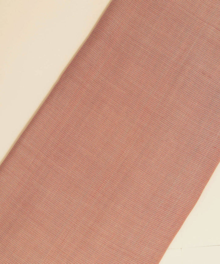 Handwoven Cotton BambooPeach Pink Fabric