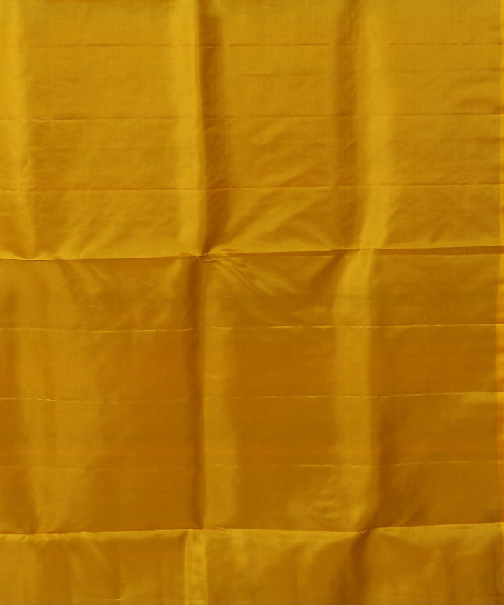 Blue Yellow Handloom Silk Saree