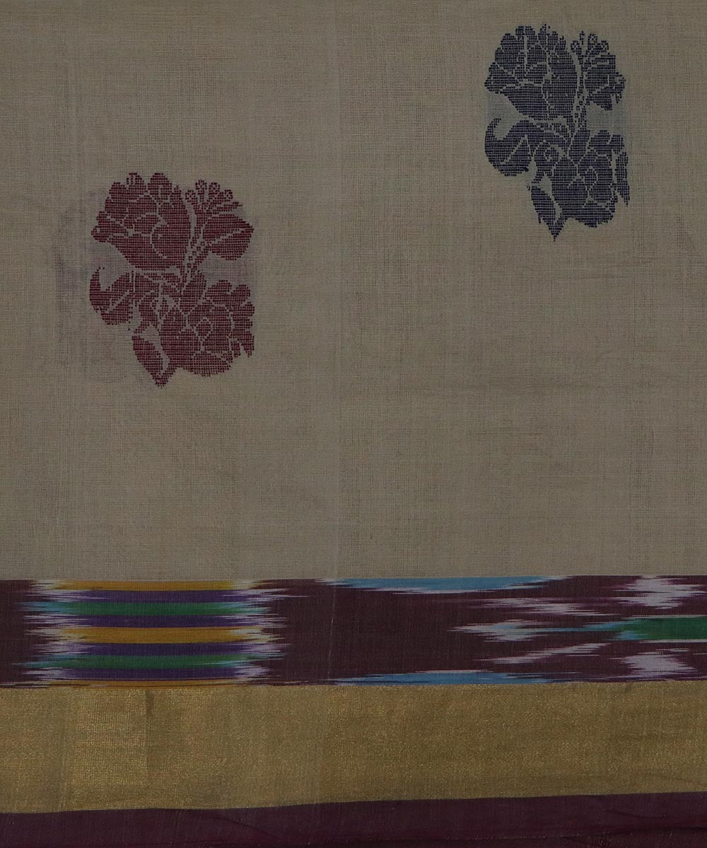 Tan handloom cotton rajahmundry saree