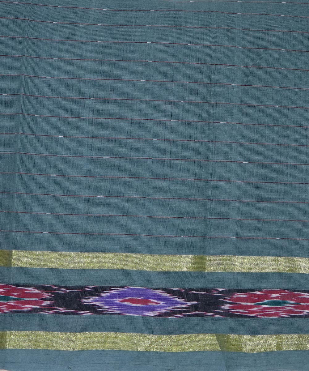 Dark grey handloom cotton rajahmundry saree