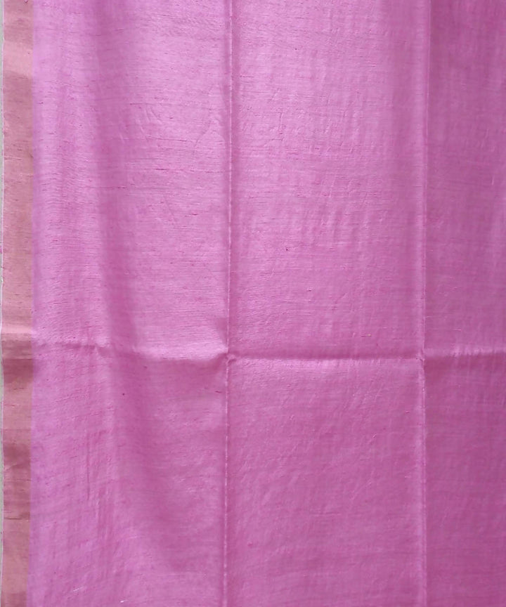 Handwoven bengal jamdani matka silk pink saree