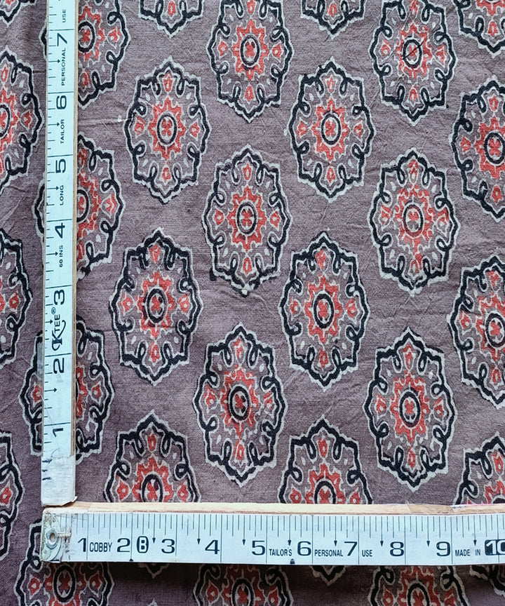 2.5m Indigo red handspun handwoven cotton ajrak print kurta material