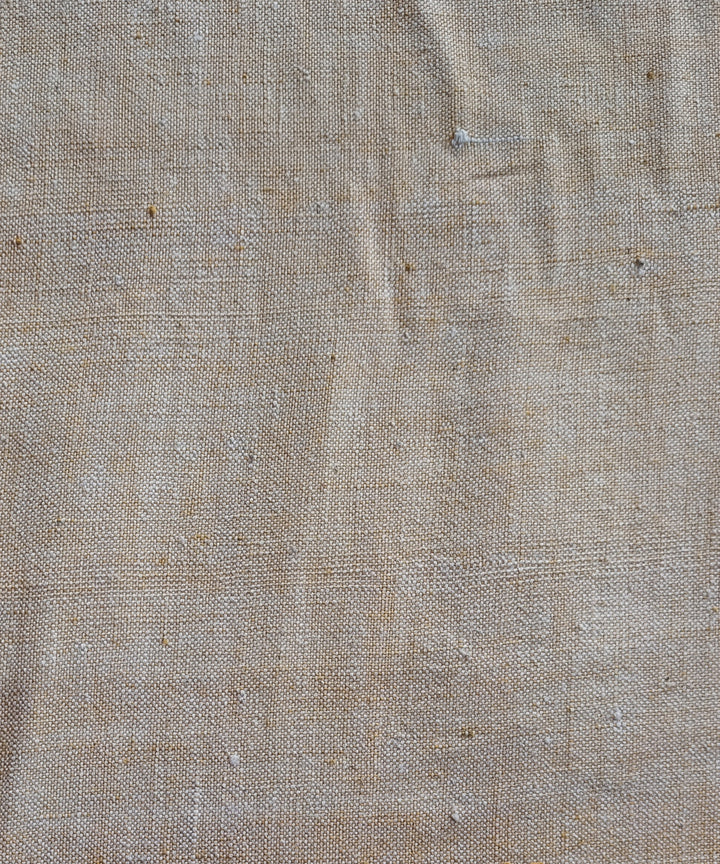 2.5 m Cream white handspun handloom cotton kurta material