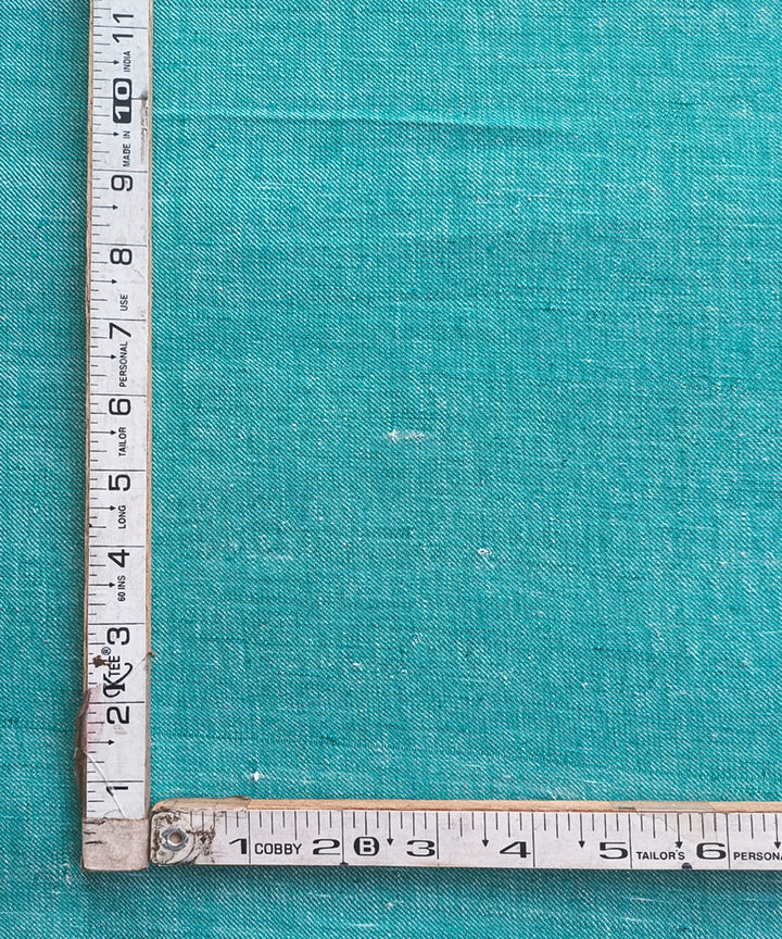 2.5m Persian green twill handspun handloom cotton kurta material