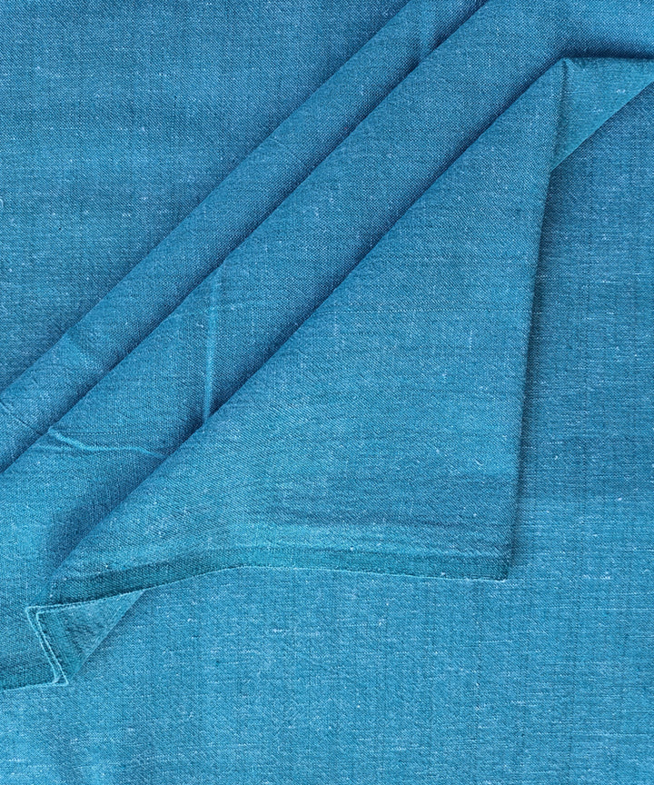 2.5 m Blue handspun handloom cotton kurta material