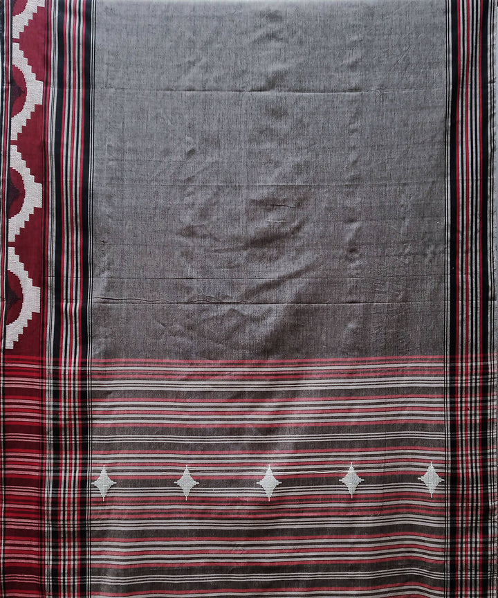 Multicolor handwoven extra weft cotton saree