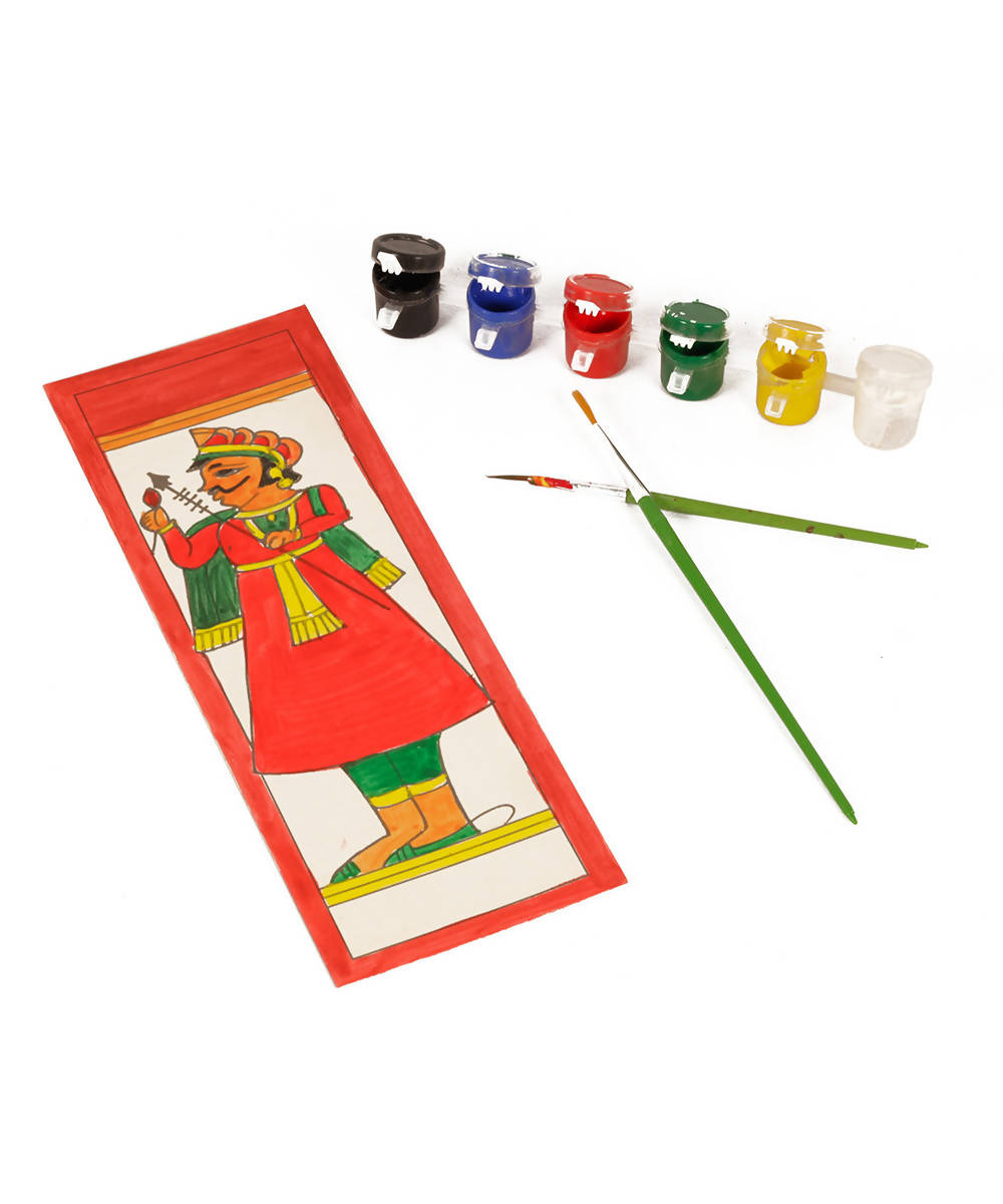 Handmade DIY Educational Colouring Kit Phad Painting of Rajasthan