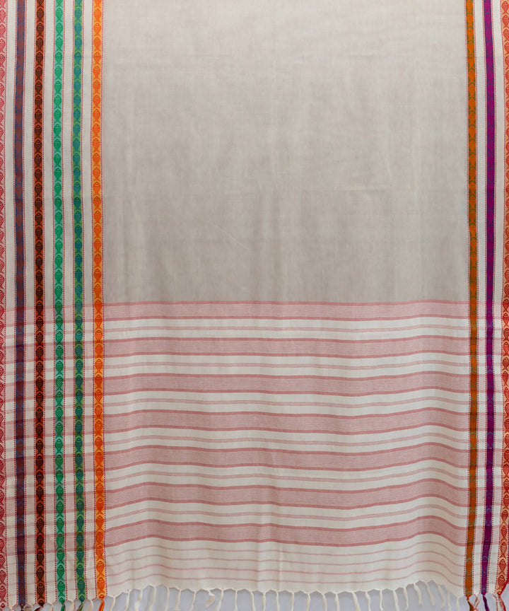 Grey begampuri handspun handwoven cotton saree