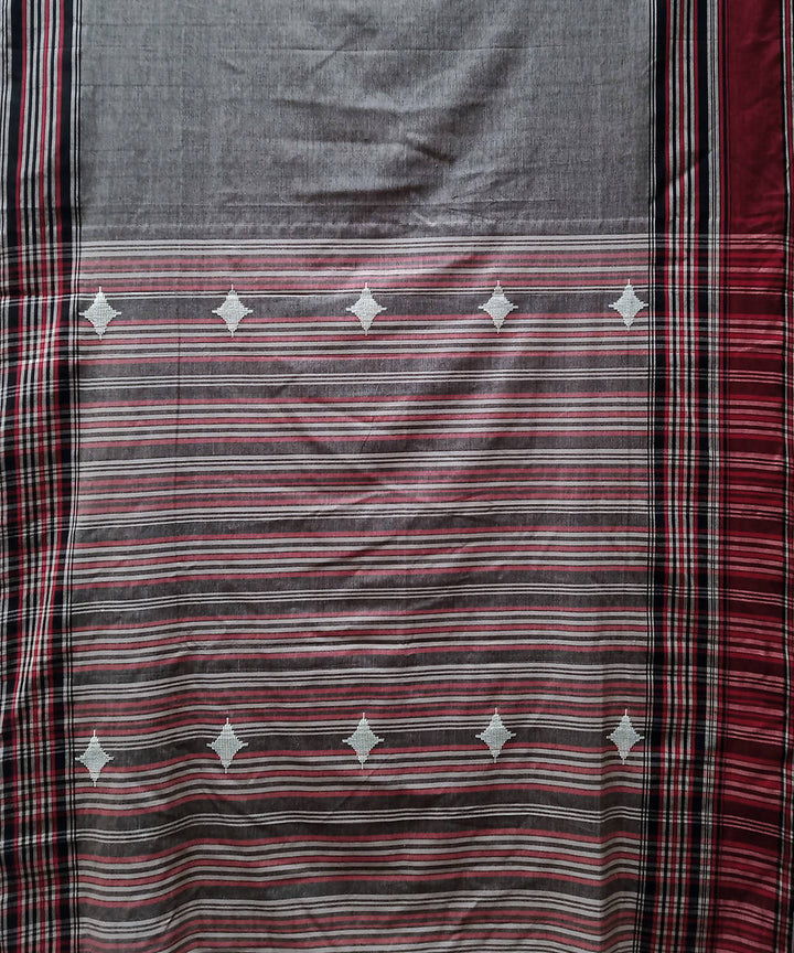 Multicolor handwoven extra weft cotton saree