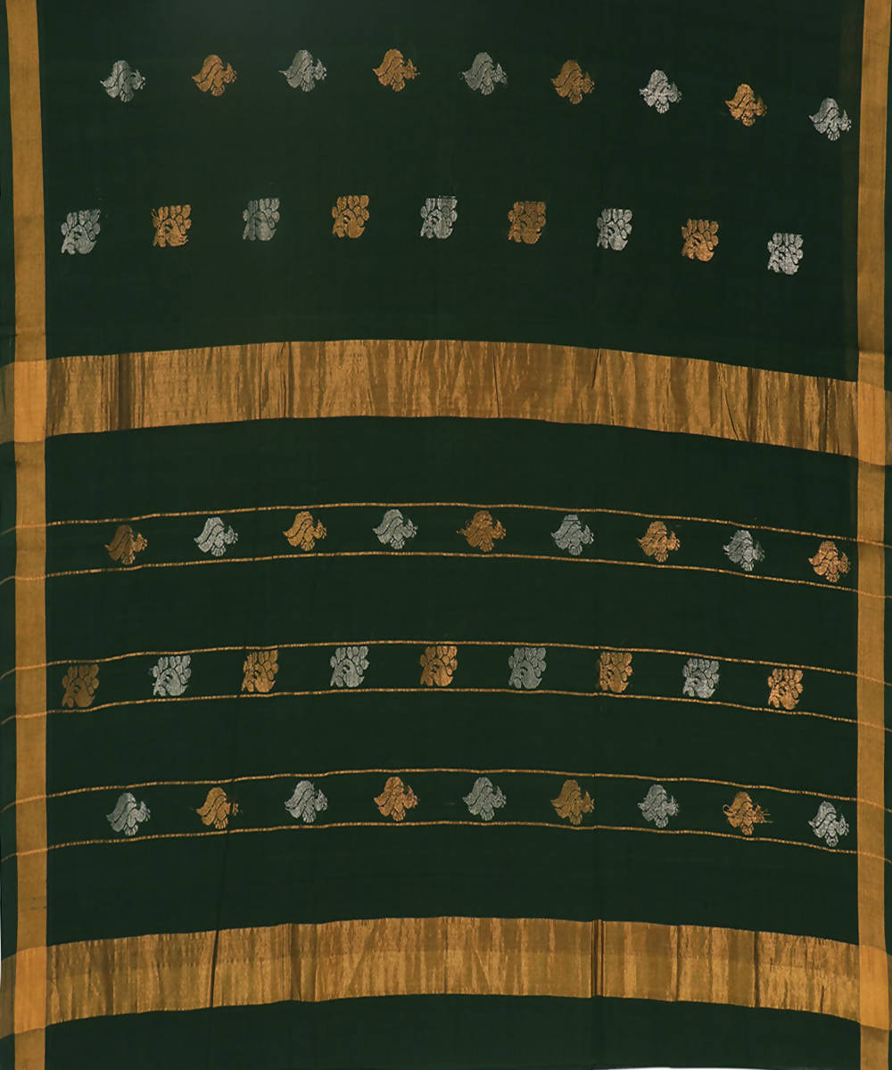 Dark green venkatagiri handloom cotton